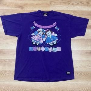 Vintage granny style tee shirt olympic tag